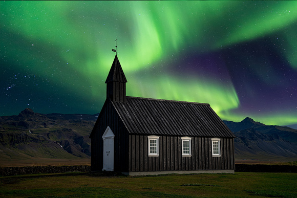 The Black Church of Budir Aurora