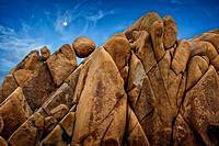 Jumbo Rocks Moon Rise, Joshua Tree NP