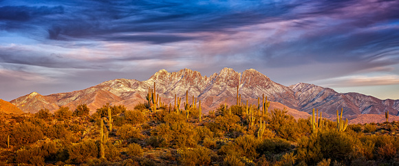 Four Peaks Snow Pano